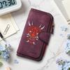 Gothic Oni Pattern Long Wallet Multislot Card Holder Coin Purse Forever Casual Portable Purse