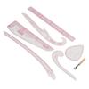7 Stück Französische Kurvenlineale Transparentes PVC CM MM Hohe Genauigkeit Langlebiges Nählineal-Set für DIY