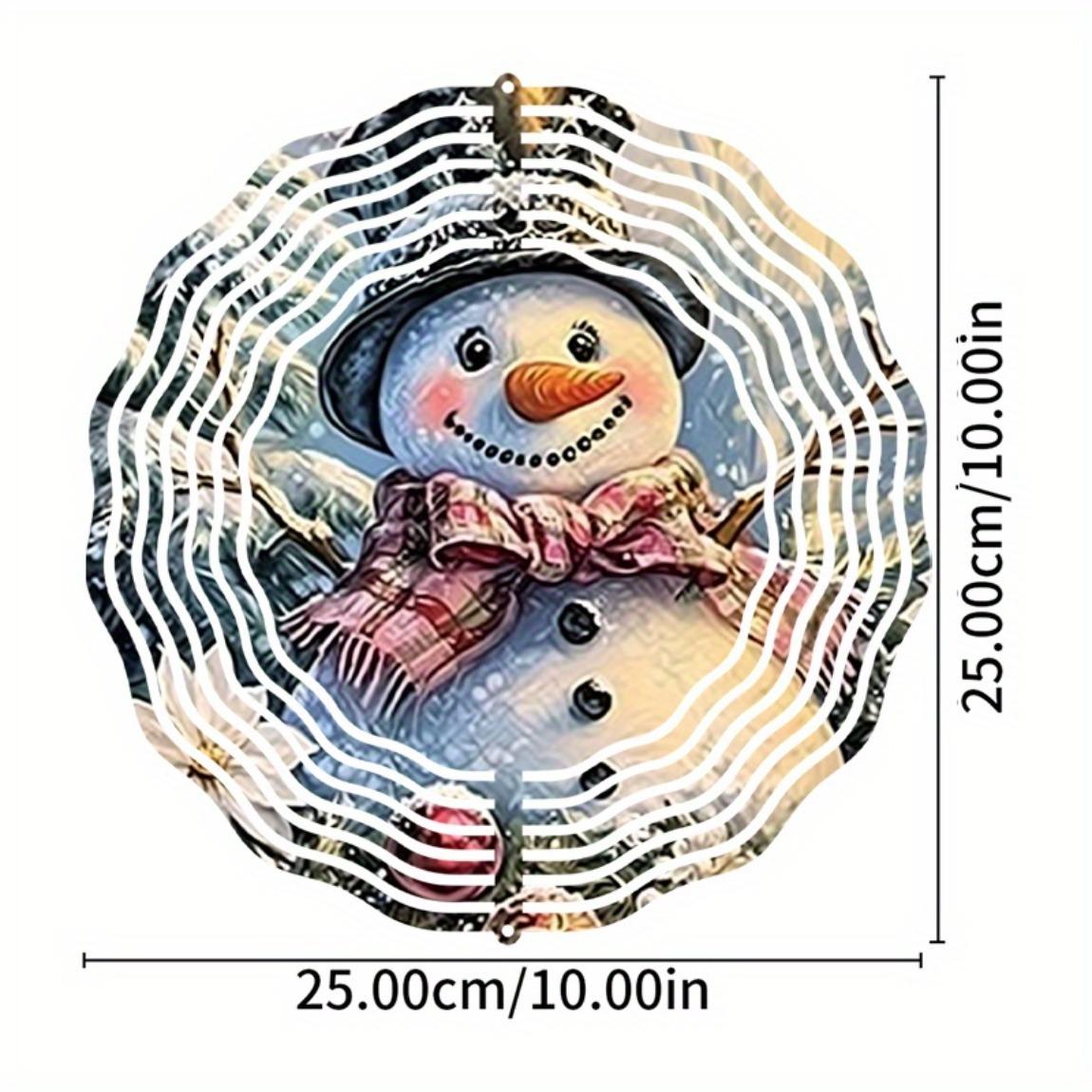 

Веселый снеговик - 3D подвесной декор для сада и двора, не требует электричества, подарок Зимняя сказка для улицы и дома 01A