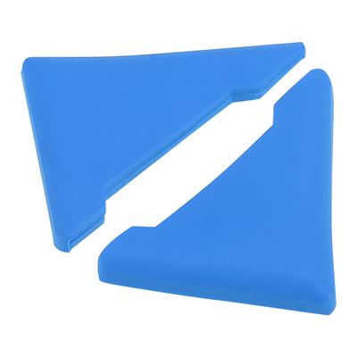 X AUTOHAUX Car Door Corner Edge Guard Bumper Protector Cover PVC Universal Blue 2pcs