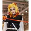 Anime Train Mugen Demon Slayer Rengoku Kyojuro Cosplay Costumes Kimetsu No Yaiba Robe Suits For Adult Kids Wigs Cos Outfit Party
