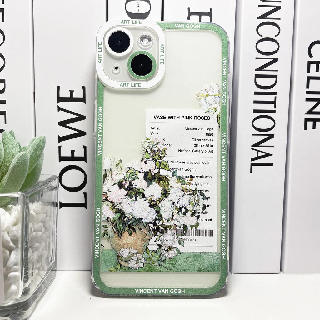 Van Gogh Aesthetic Art Phone Case For iPhone 16 15 14 13 12 11 Pro Max XS X XR SE 78 Plus Mini Funda Sunflowers The Starry Night