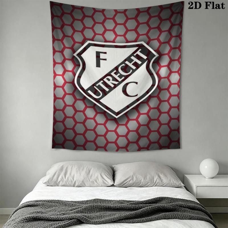 f c utrecht Wall Tapestry Aesthetic Wall Hanging Printed Fabric Blanket Decorative Tapestries for Bedroom Living Room Home Decor