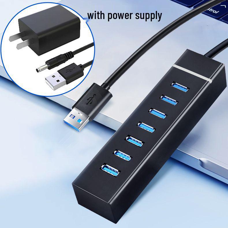 USB 3.0 High-Speed Multi-Port Hub for Laptops & Desktops