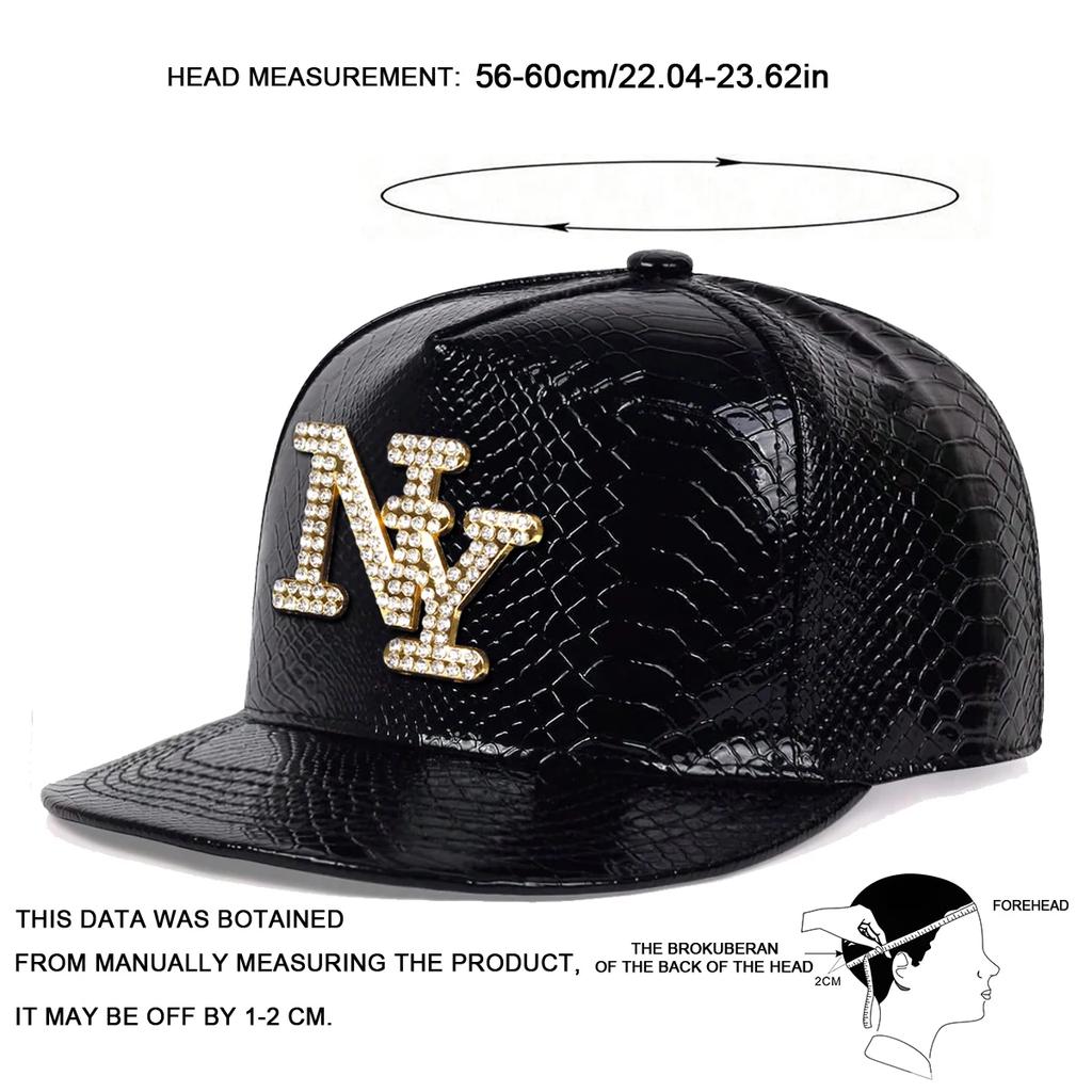 Unisex Diamond Letter Label Hip-hop Hats Spring Autumn Outdoor Adjustable Casual Baseball Caps Sunscreen Hat