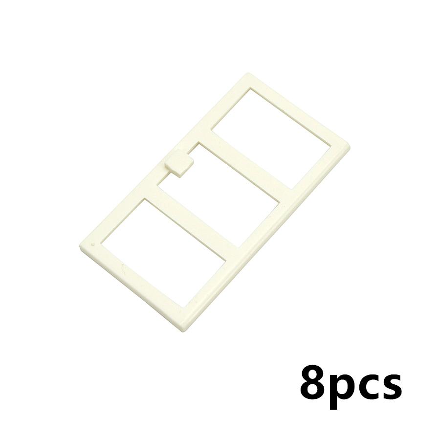 City Window Building Up Cubes Custom Build House Door Frame Glass Bricks Parts Fits 60594 60616 60621 60596 MOC Educational Tool Parts Fo