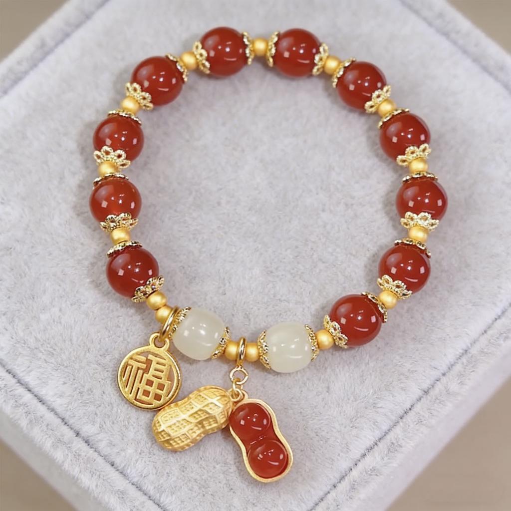 Modern Chinese Inspired Bead Bracelet Elegant Wristband Handmade Beads Jewelry Fashion Accessory For Ladies