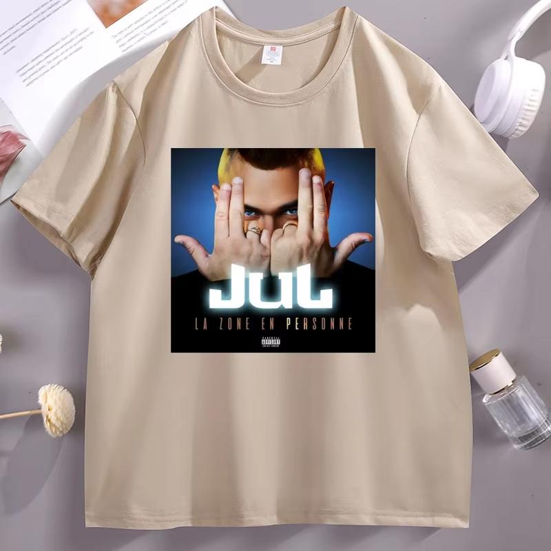 Jul Rapper Tshirt for Unisex Women Casual Cotton Short Sleeve Round Neck Tshirt Comfortable Hip Hop Streetwear Male Clothes