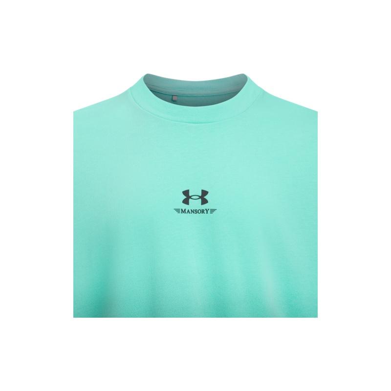 Under Armour T Shirts Men's Cyan Crew Neck Straight Fit 6009211-425