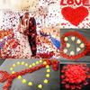 100-10000 Stück Top Bunte künstliche gefälschte Rosenblätter Rot Weiß Gold Rosen Blütenblätter Blumen Romantische Hochzeit Party Valentinstag Dekor