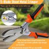 Industrial Metal Crimping Pliers Featuring 1.7 Inch Throats Depth Crimper for Professional Mechanical Projects