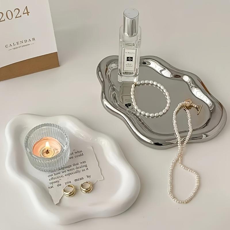 1PC Irregular Creativity Is Suitable for Jewelry Storage, Resin Material, Jewelry Tray