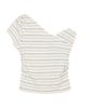 ORDINARY HOLIDAY Scarf Unbalance Sleeveless Top [Ivory]