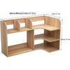 Shelves Bookshelf Organizer Desktop Bookshelf Wood Desk Organizer Office Storage Rack Free Style Display Shelf Bookcase for Tabletop Books Holder