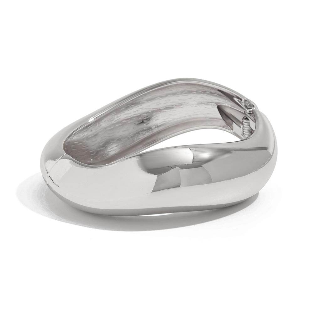 Wind Irregular Metal Smooth Bracelet Bracelet Design Water-Sensitive Corrugated Spring Bracelet
