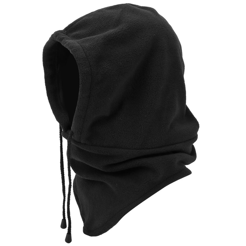 Trapper Winter Cap Thermo Winter Windproof Riding Hoods Snowboarding Head Cover with Facial Shield Neckerchief Black