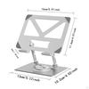 Adjustable Tablet Stand for Desk Multi Angle Fits 4-12.9" Stable Practical Home Office Holder