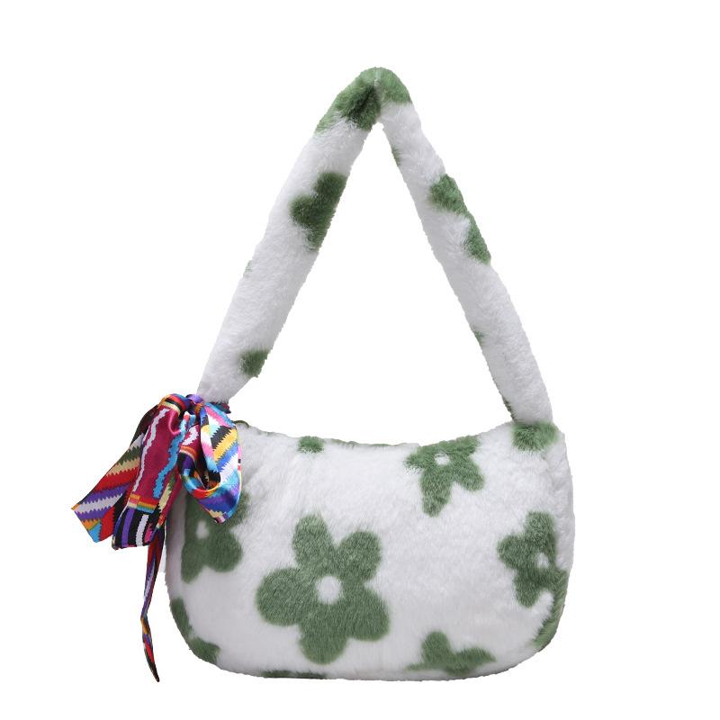 Strawberry Bear Armpit Bag Plush Love Shoulder Bag Handbag Cute Children's Handbag