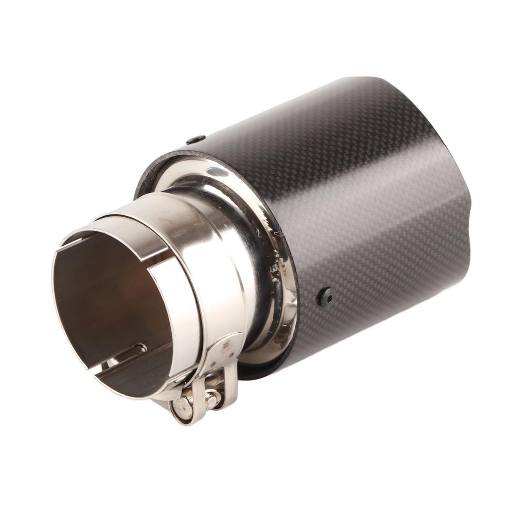 Stainless Steel Carbon   Car Pipe Tip Tip 63mm Output 89mm Polished Finish Enhanced Performance for Auto SUV