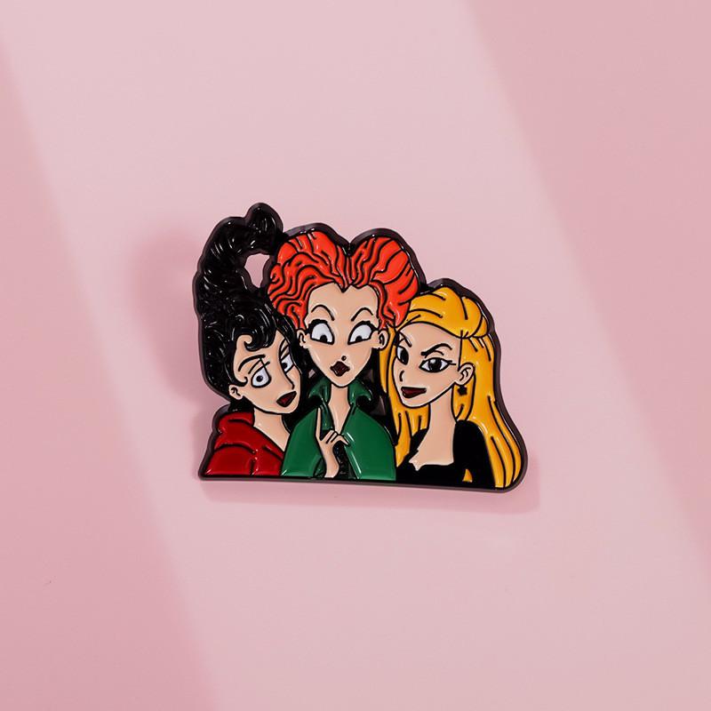 Eyecatching Cartoon Character Alloy Brooch Pin With Vibrant Colors For Lovers Fashion
