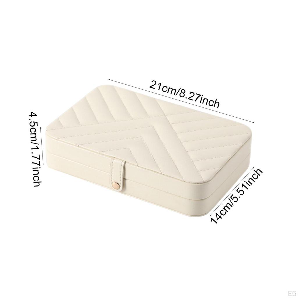 Jewelry Storage Box, Compact, Multifunctional, Gift Organizer, Holder for Necklaces, Bracelets