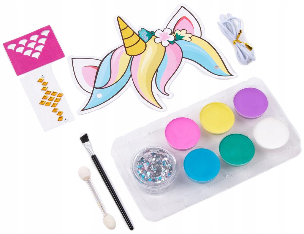 FARBKI DO TWARZY ZESTAW UNICORN KIDEA 5507