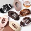 Korean Style Oval Hair Clips Curved Leopard Duckbill Clip Acrylic Hairpin Women