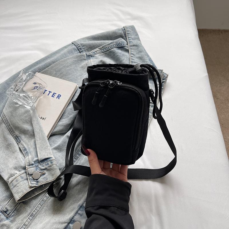 Drawstring Small Square Bag Women's Crossbody Bag Mobile Phone Bag