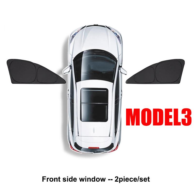Car Side Window Sunshade for Tesla Model 3 Model Y Full Privacy Sun Shades Front Rear Windshield Window Glass Screen Accessories