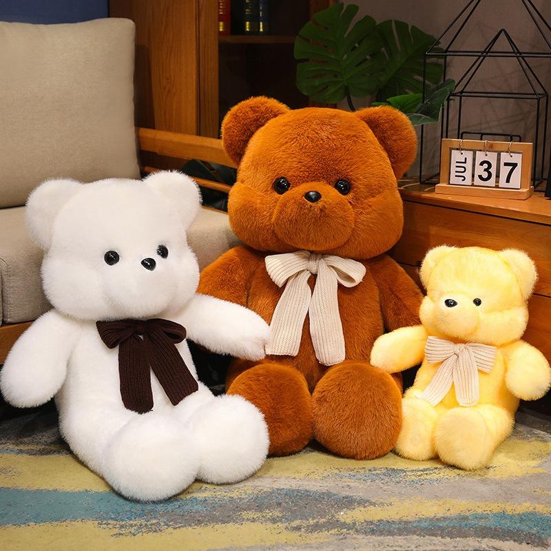 Soft big bear teddy bear doll plush toy hug bear doll children's company soothing doll