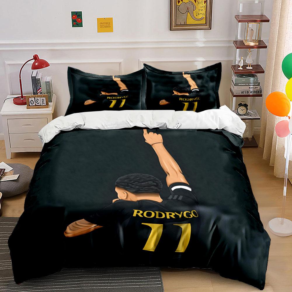 A player celebrating gesture. Bedding sets Duvet cover sets Duvet covers Pillowcases(1* Duvet Cover 2* Pillowcases without duvet insert) 135x200cm