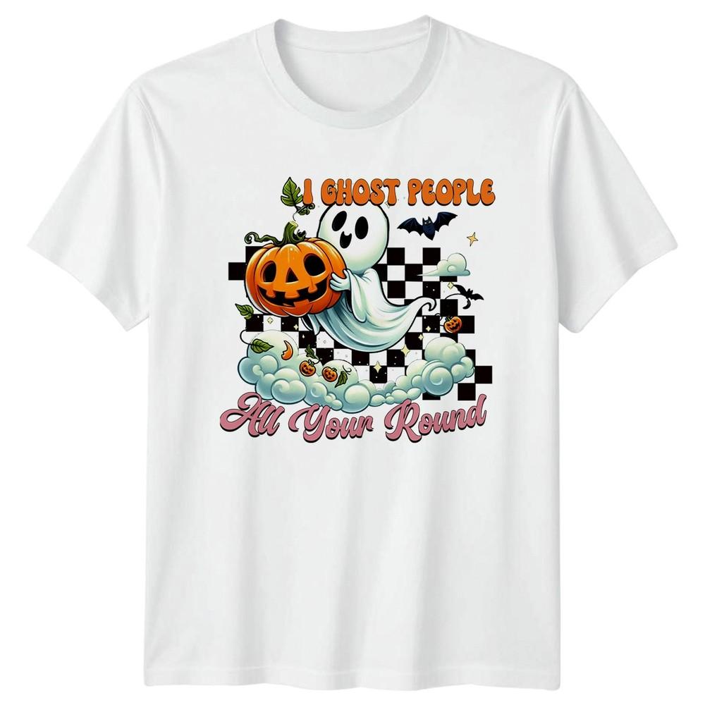I Ghost People All Year TShirt Retro Ghost Halloween Halloween Gift For Him S