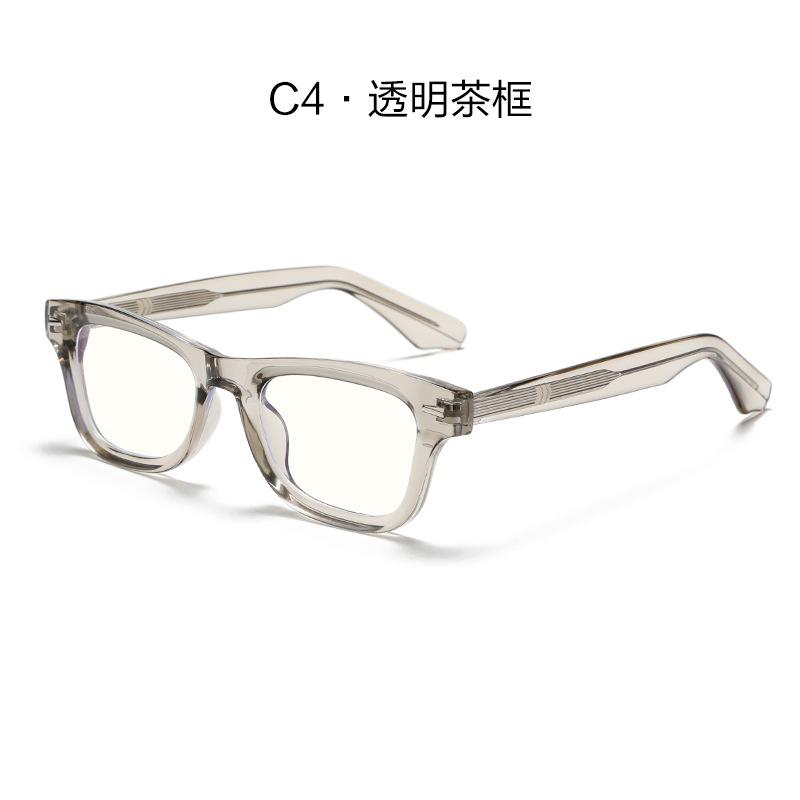 Square Anti Blue Light Glasses Men Women Fashion Computer Glasses Men Orange TR90 Frame Trendy Optical Eyeglasses Frame Women