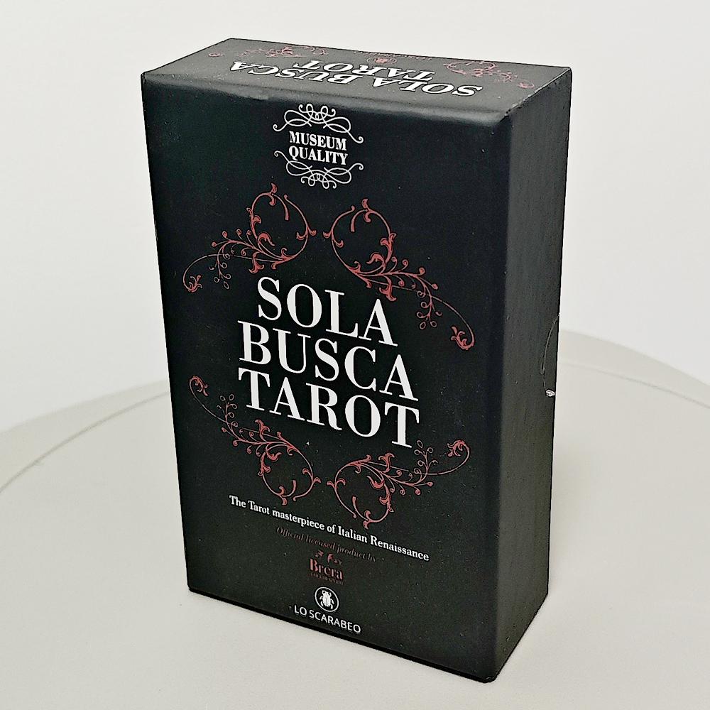 Sola Busca Tarot Deck 12*7cm In Rigid Box 78 Pcs Vintage Tarot Cards Printed on 350GSM Double-embossed Cardstock