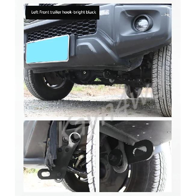 Off Road 4x4 Car Exterior Accessories Reinforced Front And Rear Tow Hooks For 2019-2024 SUZUKI New Jimny JB74 Conversion Parts