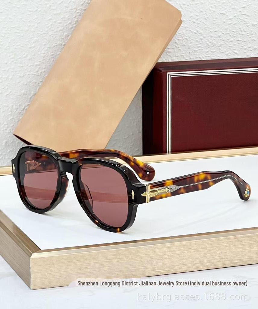 JACQ JMM High-End Retro Turquoise Frog Mirror Zonnebril van REDCLOUD