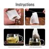 Non-Woven Disposable Drawstring Tea and Soup Straining Bags, Food Grade