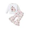 Kids Casual Long-Sleeve Set, Comfortable Daily Wear Outfits