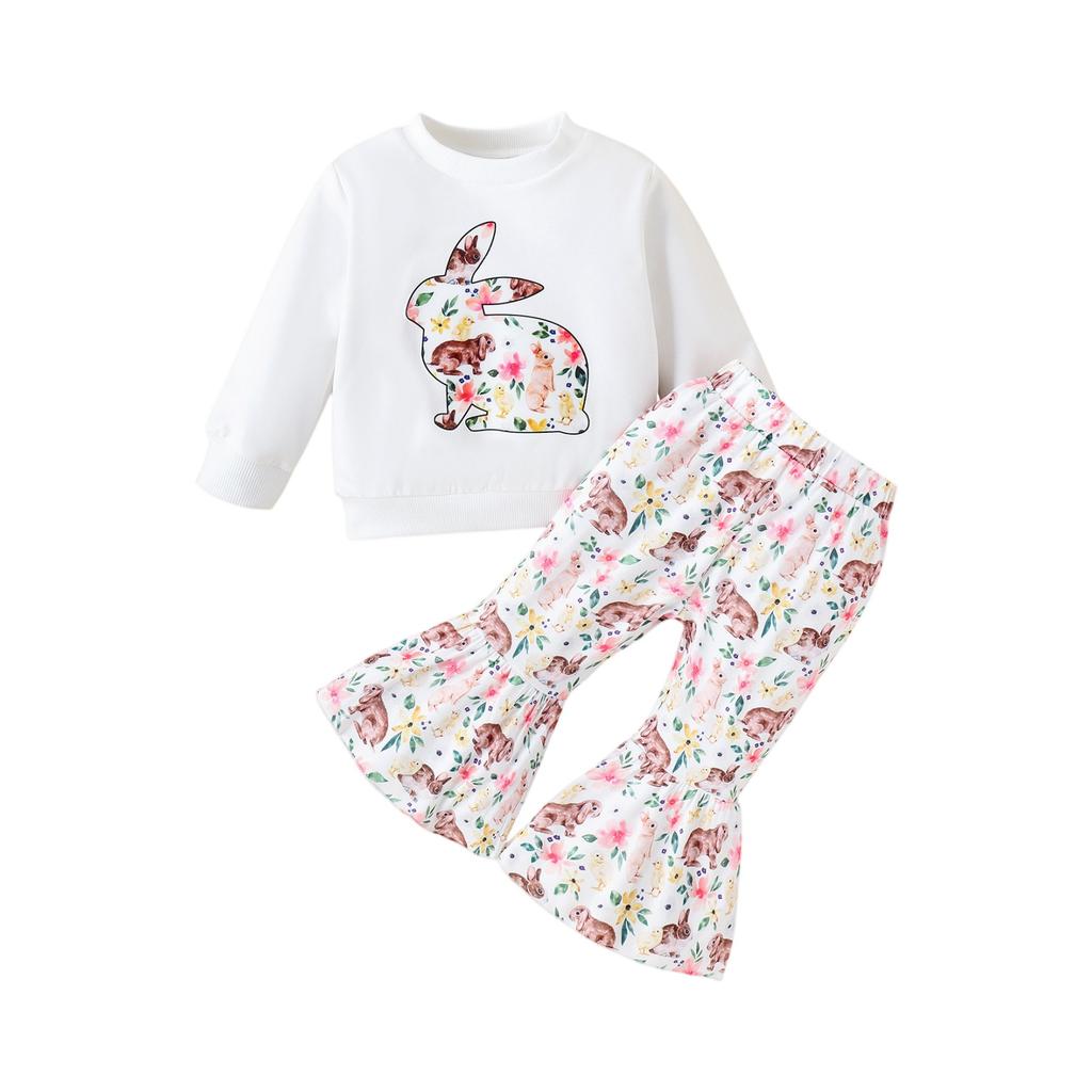 Kids Casual Long-Sleeve Set, Comfortable Daily Wear Outfits