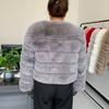 VAYLA Damen Mode Kunstpelzmantel Super Heiß Herbst Winter Damen Kurzer Kunstfuchs Pelz Flauschige Jacke Hohe Qualität 7XL Damen Pelzige Mäntel