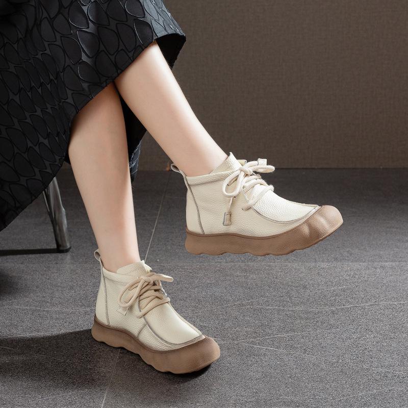 New Style Shoes, Retro Boots, Women's Boots, Soft Leather Boots, Soft-soled Boots, High-top Boots