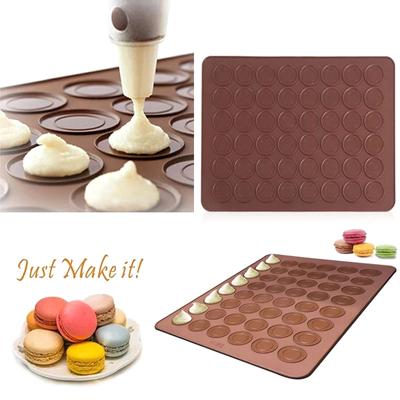 30 Odacıklı Silikon Pasta Kek Macaron Macaron Fırın Pişirme Kalıp Mat