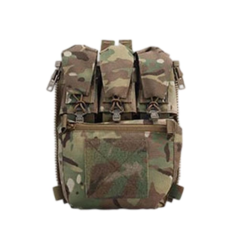 1Pc V5 FCPC Sport Vest Back Panel Zipper on Backplate Airsoft Vest Expansion Bag Triple Pouch Vest Plate Carrier Accessories