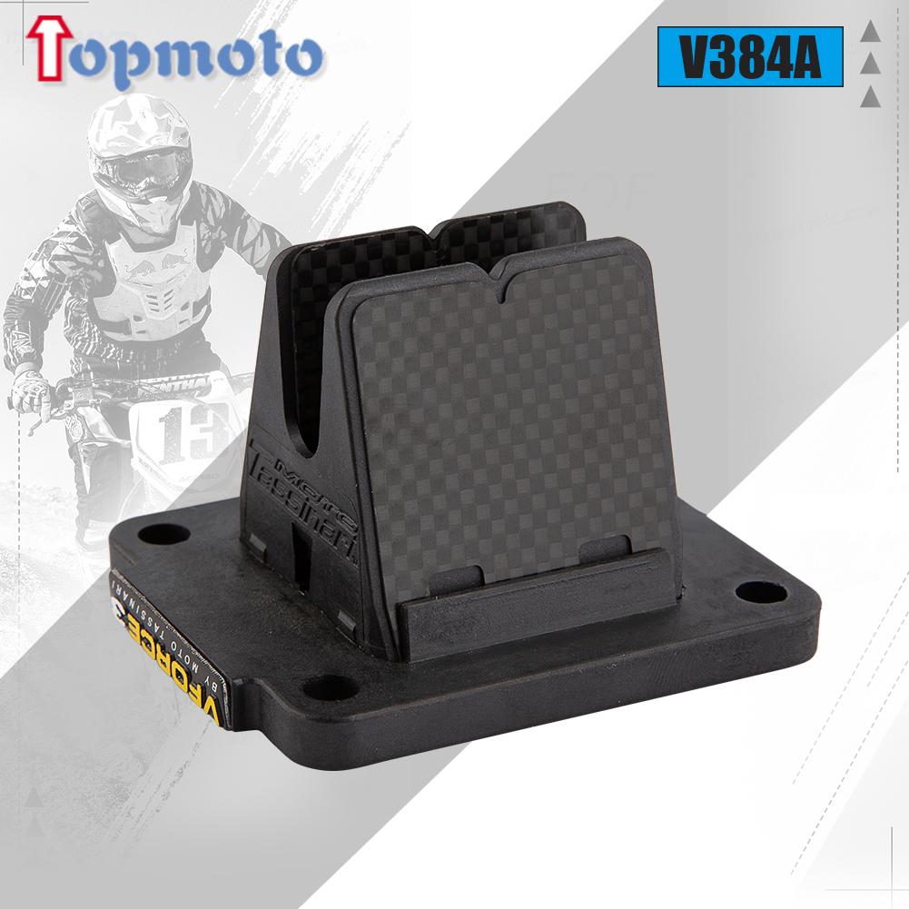 

Reed Valve V384A Carbon Fiber Air Intake System Motocross For Kawasaki KX85 Motorcycle Parts Vforce3 KX80 100 Suzuki RM100 1pcs
