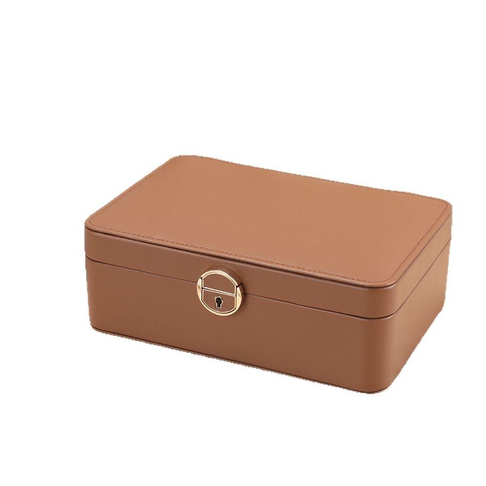 Two-layer Jewelry Storage Box for High-end Exquisite Necklaces, Earrings,Gold Jewelry and Hand Accessories with Large Capacity