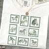 Wild Horses Vintage T Shirt, Western Cowgirl Tee, Horses Postal Stamps Graphic Tee, Gift Horse Lover, Horse Rider Top Shirt, Cute Gift Women