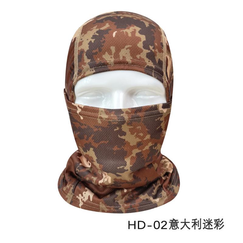 Multicam Camouflage Taktische Sturmhaube, Vollgesichtsbedeckung Schal für Radfahren, Jagd & Outdoor-Einsatz