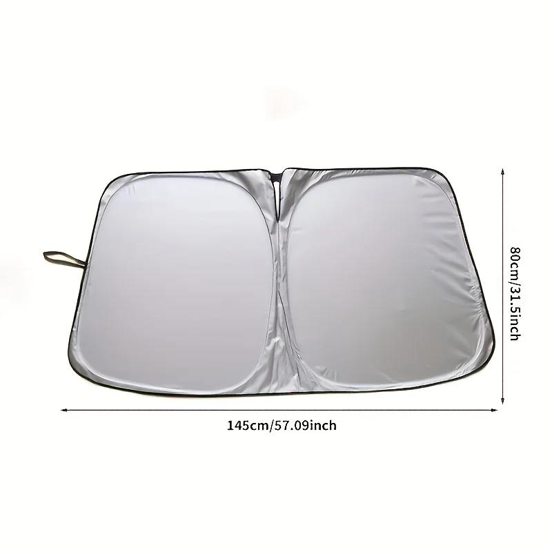 Portable Car Sunshade Upgraded Thick Sunshade Single Piece Car Windshield Sunshade Easy To Install and Foldable StorageWindshield Sunshades 1