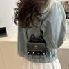 Korean Ins Cute Girl Bow Bag Women's Simple Fashion Small Square Bag Casual Niche Messenger Bag