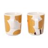Marimekko OIVA UNIKKO Mugs, Set of 2, 250ml, 74952 182, Caramel [Parallel Import]